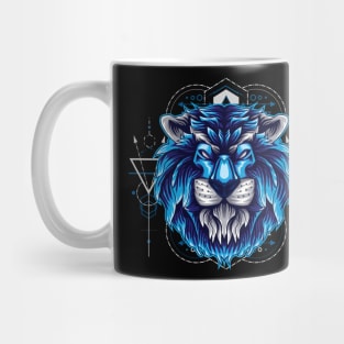 lion head artwork Mug